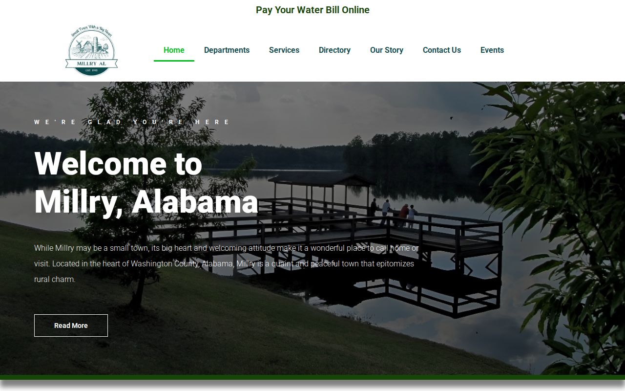 Millry criminal records official town homepage in Washington County